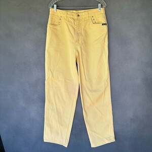 Vintage Rockies Jeans Yellow Women's 34/15 Denim 80's Made in USA High Rise!